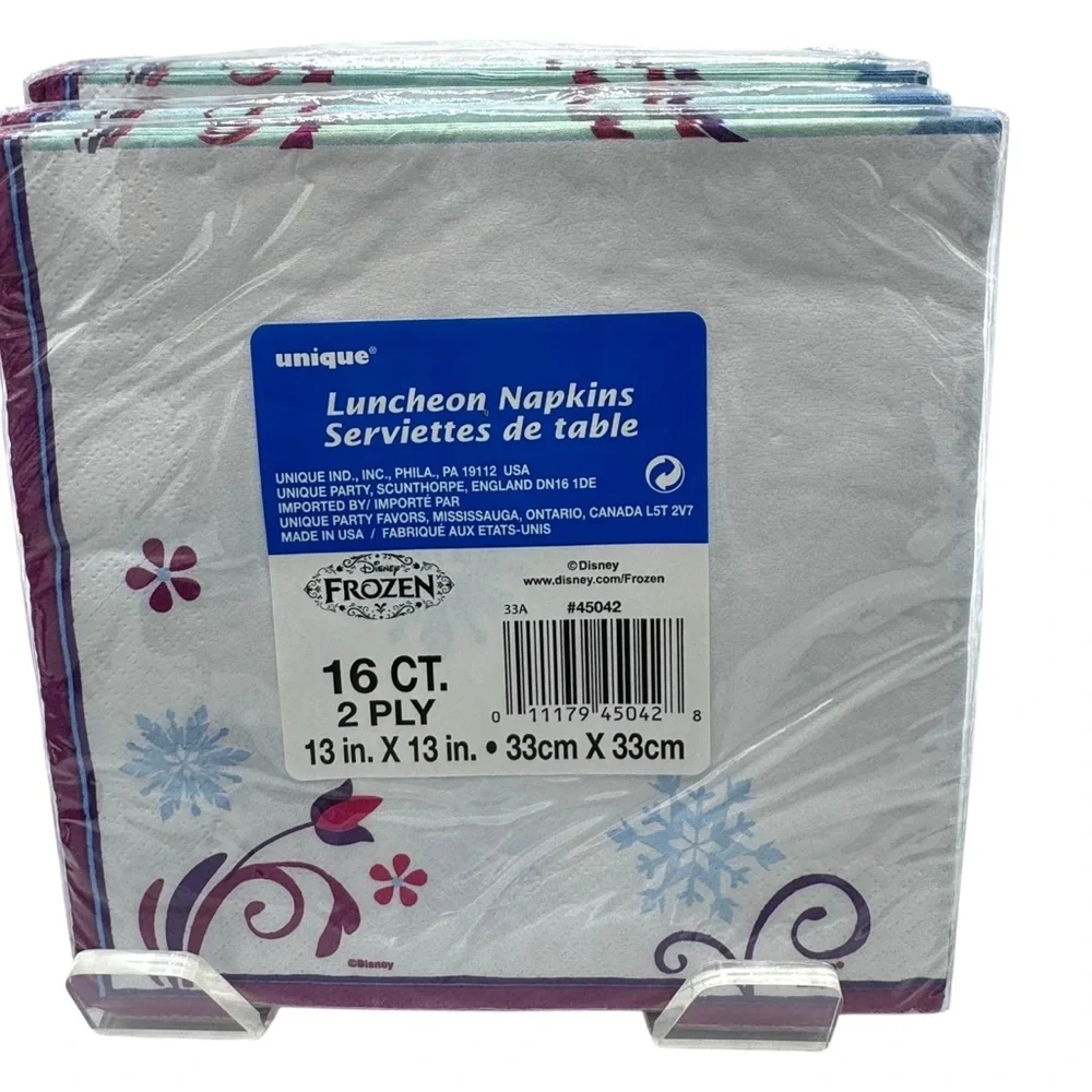 5 Packs of 8 Frozen Themed Luncheon Party Napkins = 40 total count of napkins